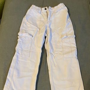 Pacsun Straight-Leg White Cargo Pants